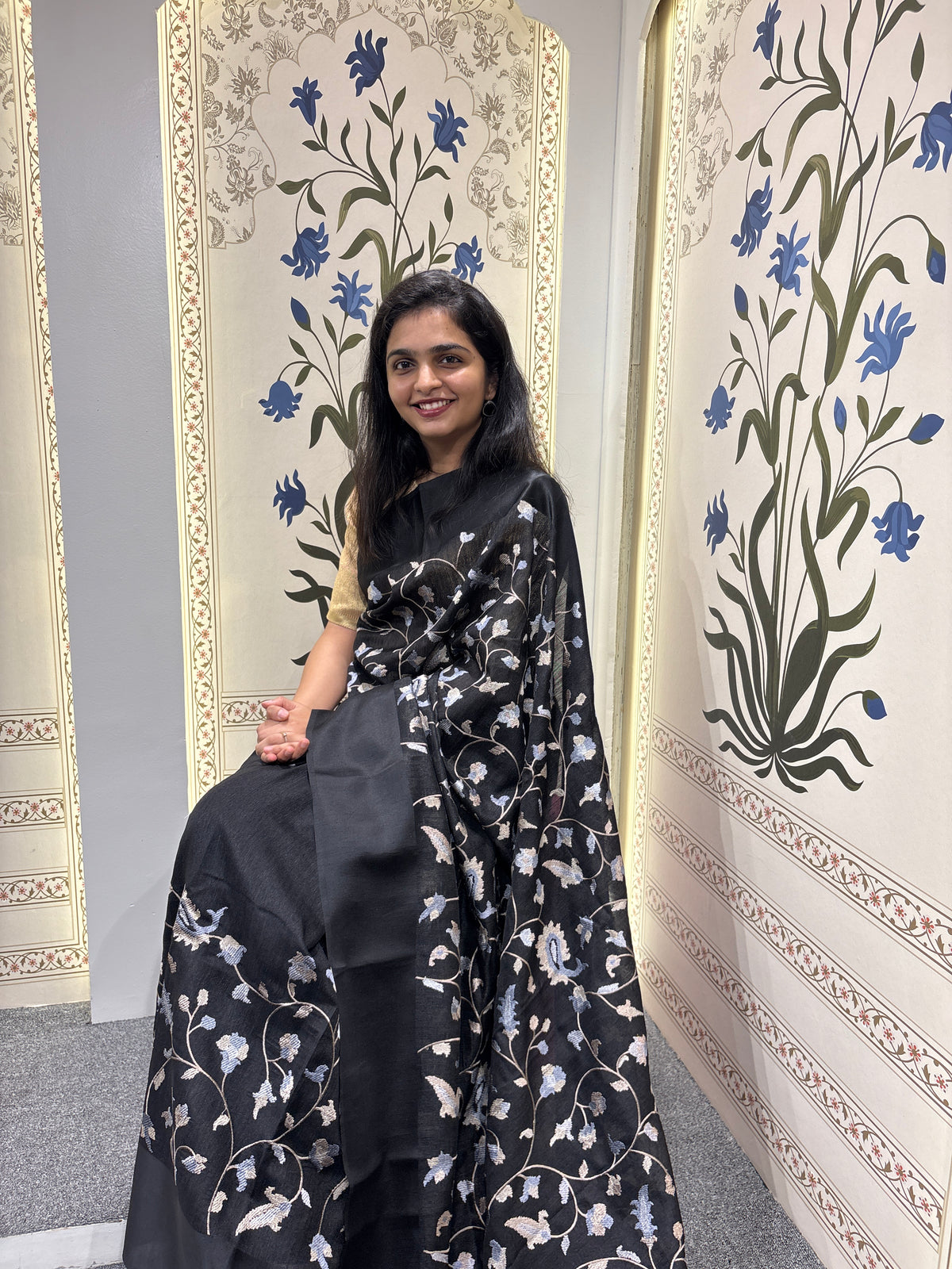 Tussar silk saree