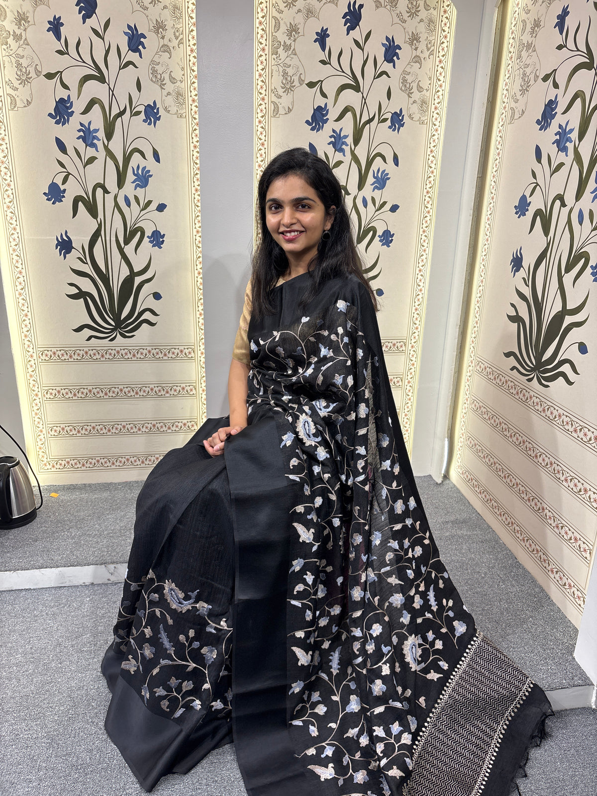 Tussar silk saree