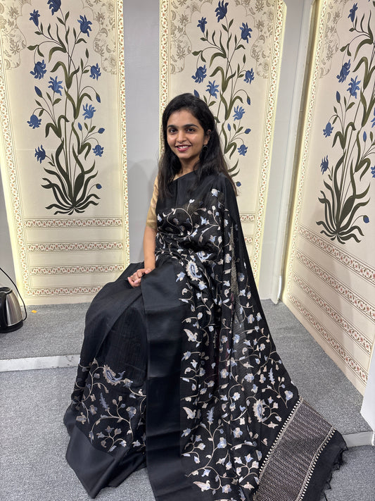 Tussar silk saree
