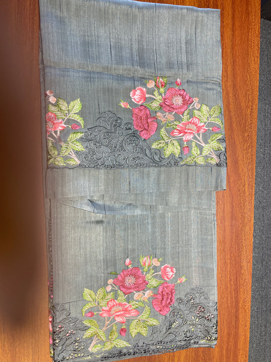 Embroidered tussar (Copy) (Copy)