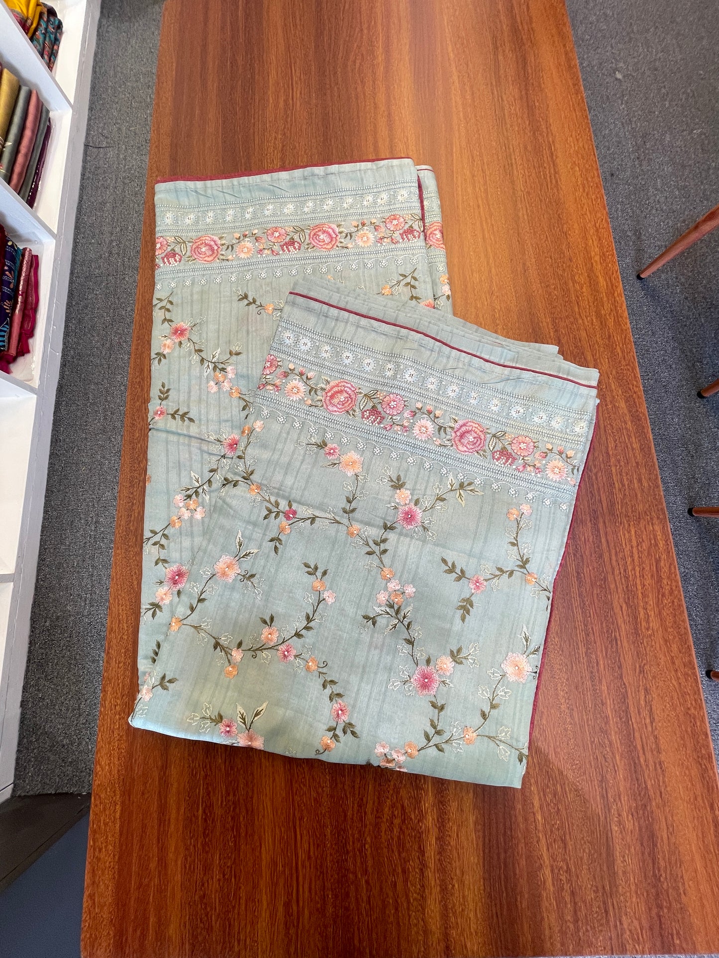 Embroidered tussar (Copy) (Copy) (Copy)